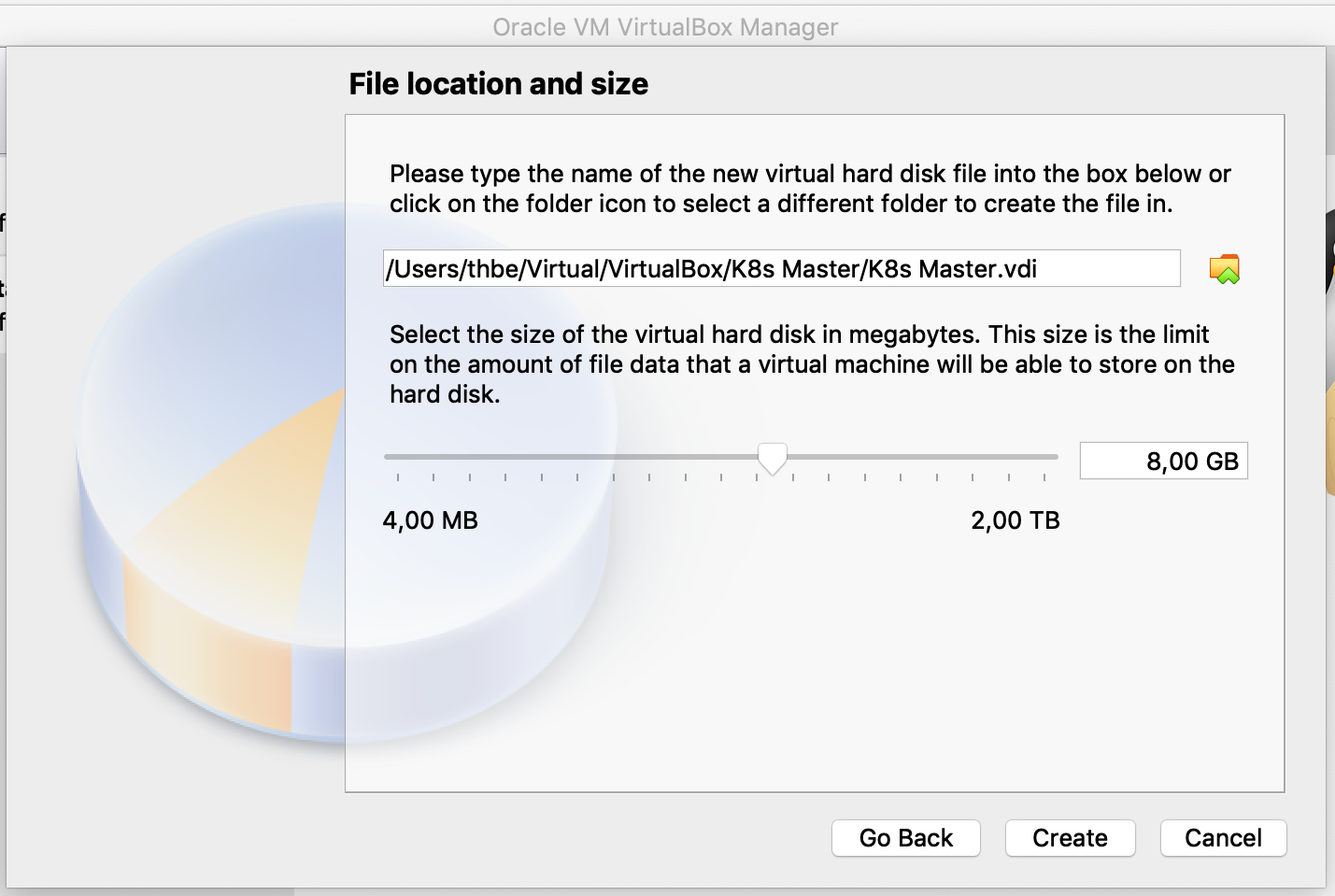 VirtualBox create master VM
